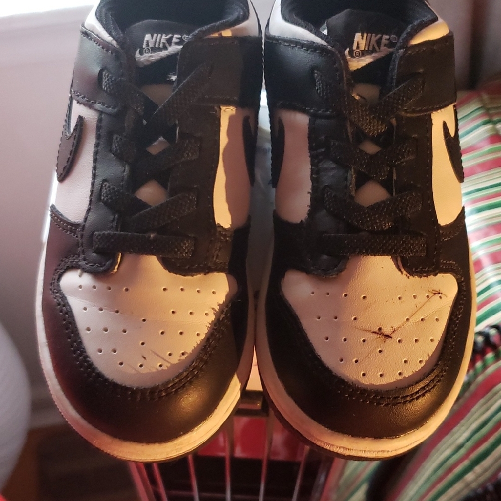 Nike Kids Black and White Sneakers